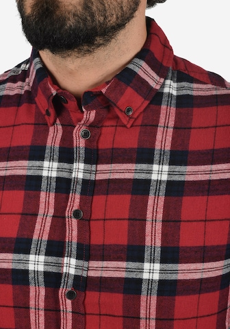 BLEND Regular fit Button Up Shirt 'Flinn' in Red
