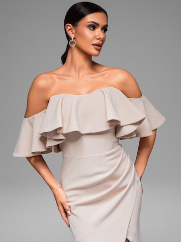 Ombre Evening dress in Beige