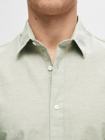 SELECTED HOMME Slim Fit Forretningsskjorte i grøn