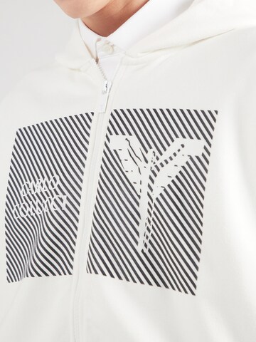 Carlo Colucci Zip-Up Hoodie in White