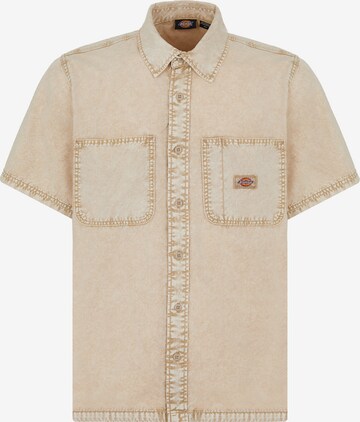 DICKIES Regular fit Button Up Shirt 'NEWINGTON' in Beige: front