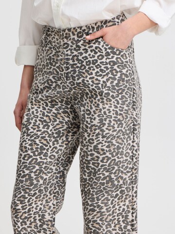 Wide leg Pantaloni 'Jilla' di ICHI in beige