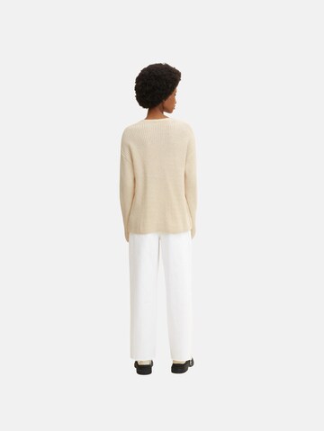 TOM TAILOR Pullover in Beige