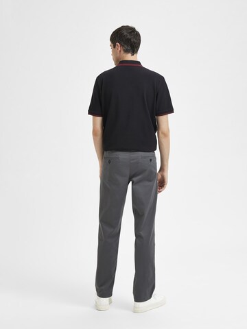 SELECTED HOMME - Regular Calças chino 'New Miles' em cinzento