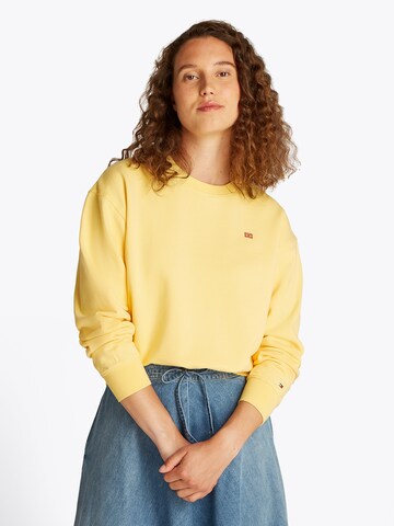 Felpa di TOMMY HILFIGER in giallo: frontale