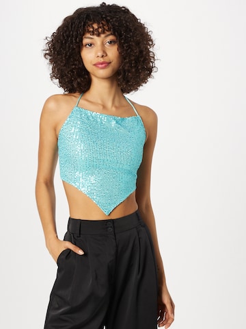 Motel - Top 'Ketia' en azul: frente