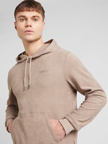 BOSS Sweatshirt 'Wetowelhood' in Brown