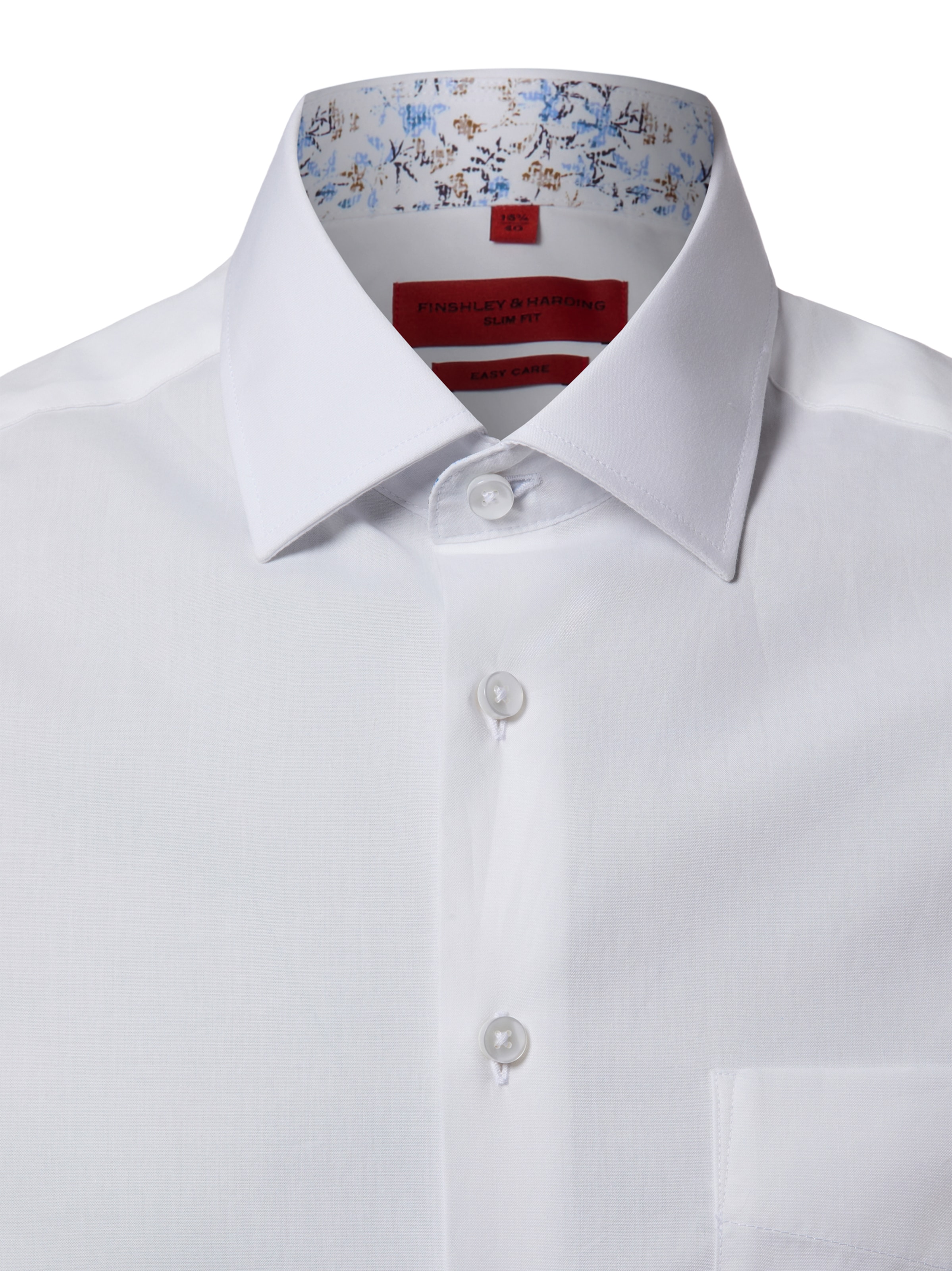 Finshley & Harding Slim fit Zakelijk overhemd in Wit