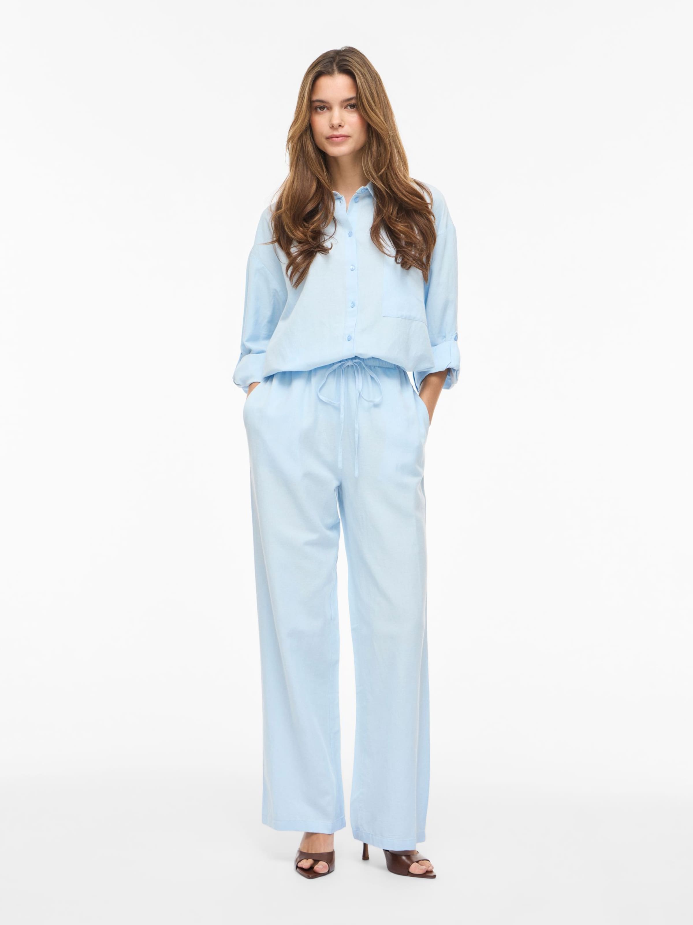 Wide Leg Pantalon VILA en bleu