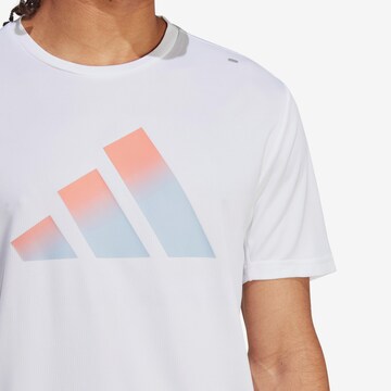 ADIDAS PERFORMANCE Functioneel shirt 'Run Icons' in Wit