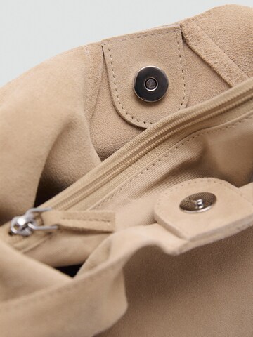 MANGO Torba shopper w kolorze beżowy