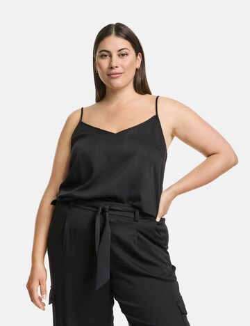 SAMOON Top in Black: front