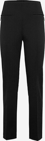 Select By Hermann Lange Pleat-Front Pants in Black: front