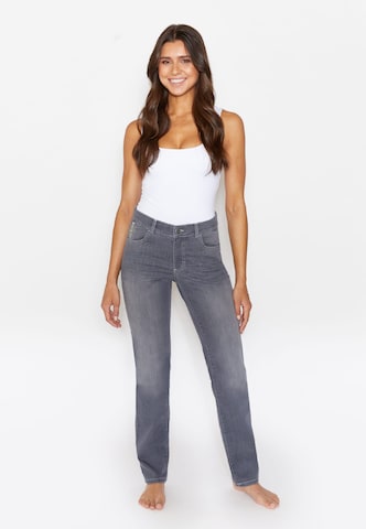 Angels Regular Straight-Leg Jeans in Grau