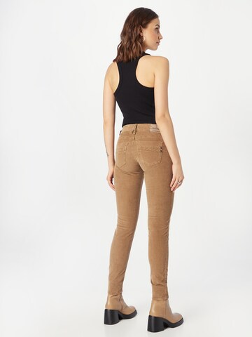 Herrlicher Slimfit Broek in Bruin