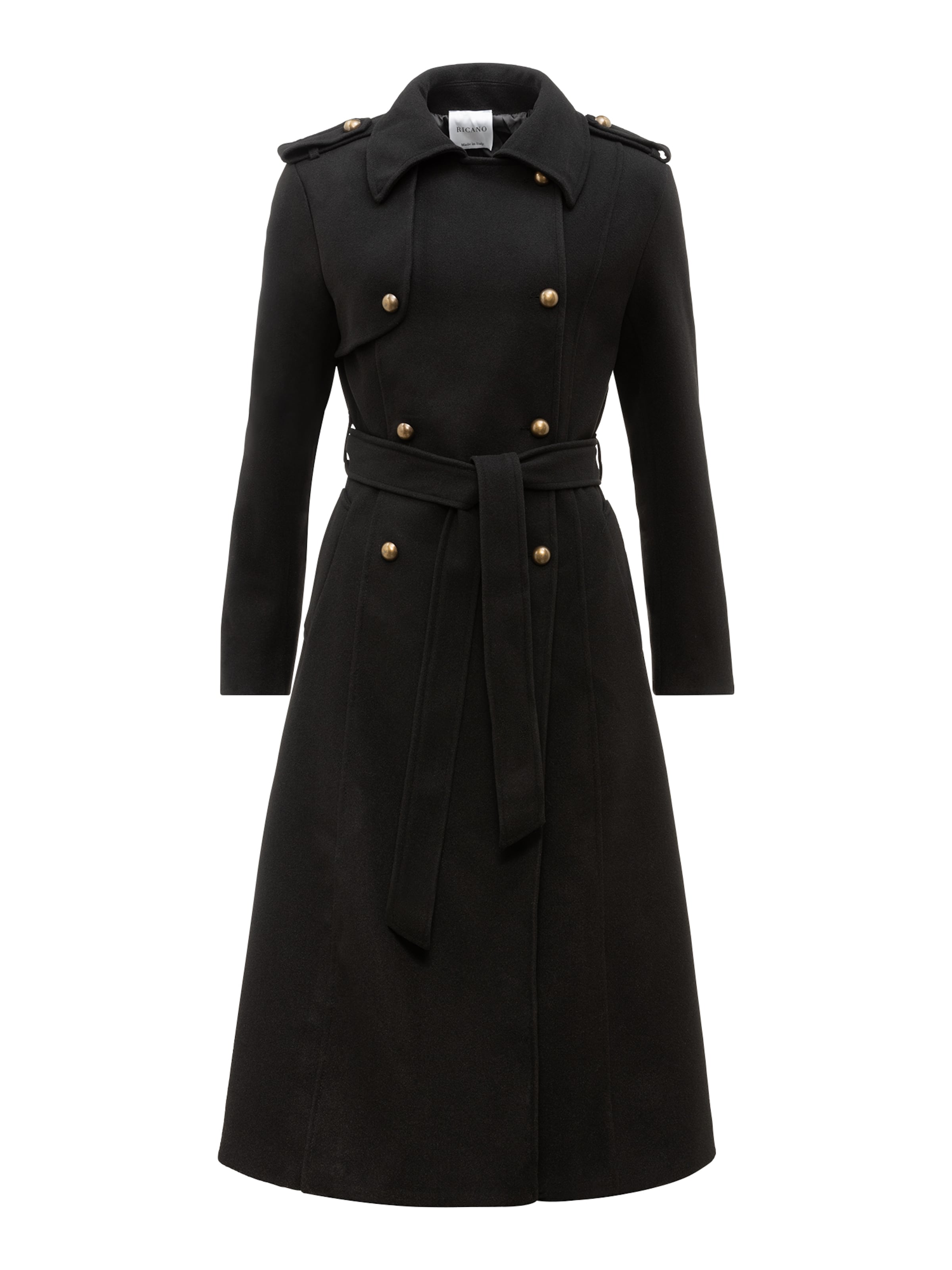 RICANO Tussenmantel 'Simona' in Zwart: voorkant