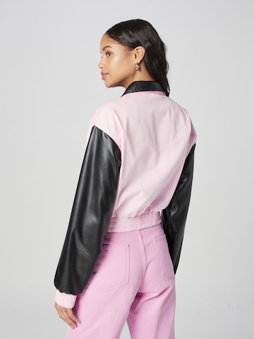 ABOUT YOU x Emili Sindlev Between-Season Jacket 'Manja' in Pink