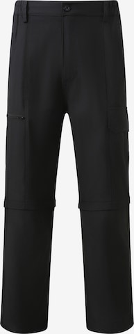 YOUTHUP Cargo Pants in Black: front