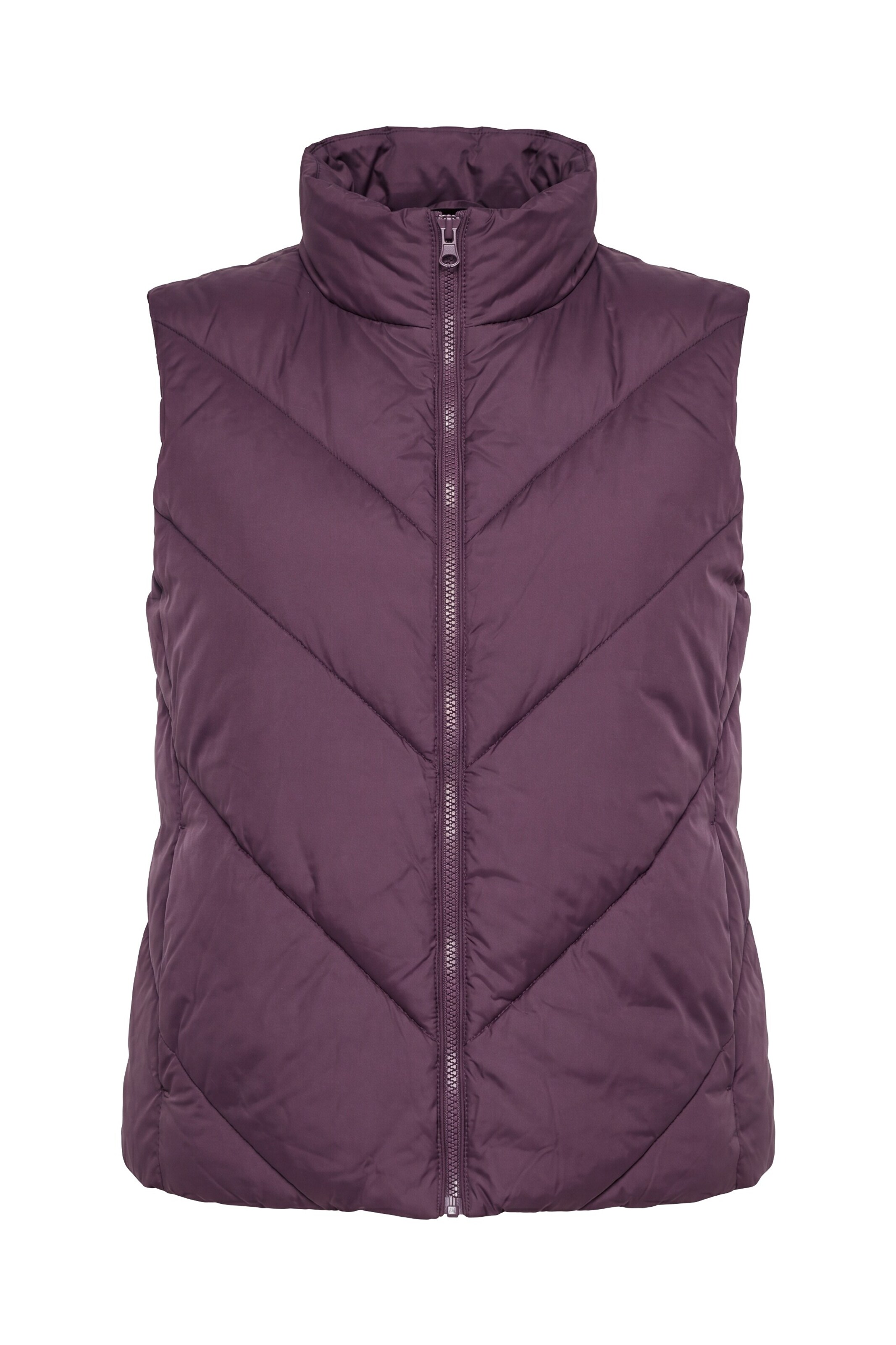 Ulla Popken Bodywarmer in Bruin: voorkant