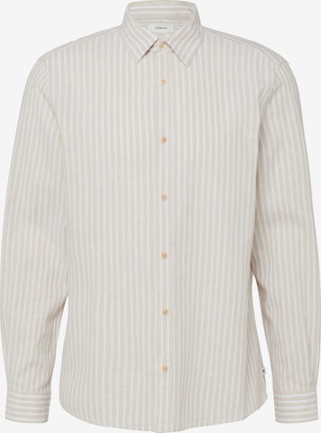 s.Oliver Hemd in Beige: Vorderseite