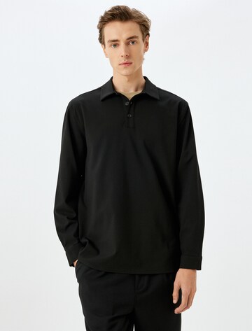 Koton Regular fit Button Up Shirt in Black: front