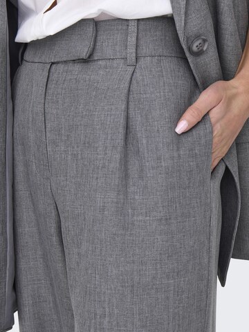 ONLY Wide leg Bandplooibroek 'Linda' in Grijs