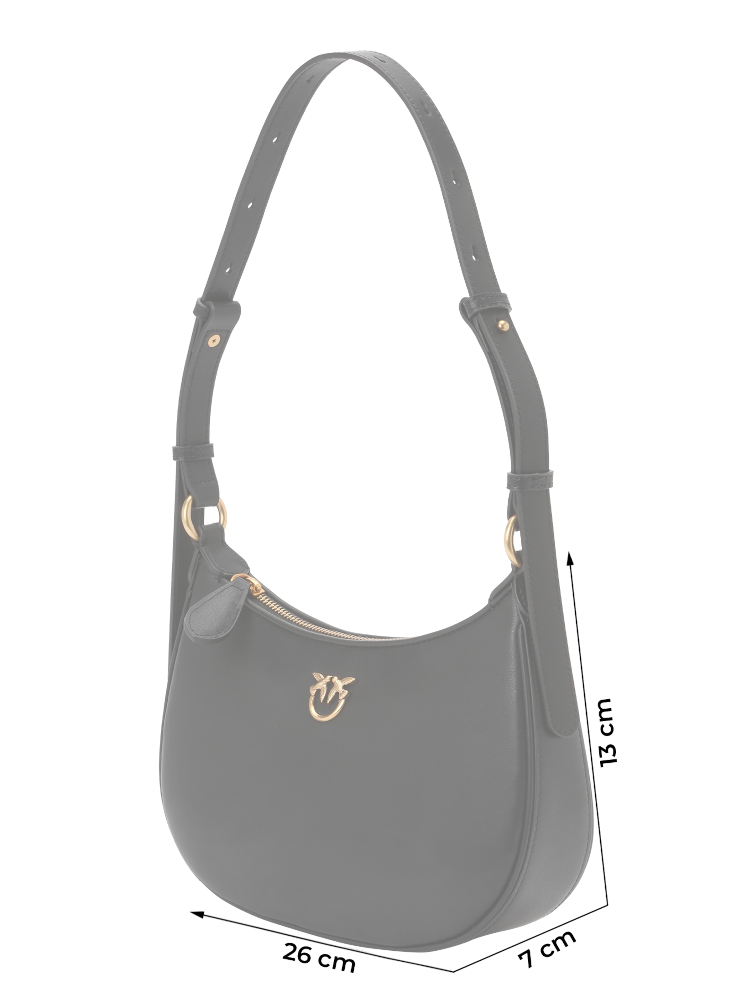 PINKOTorba za na rame - crna boja