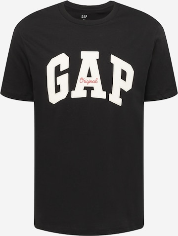 GAP Regular Fit T-Shirt in Schwarz: predná strana