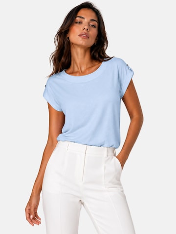 REGINA FASHION Shirt 'Blouse - Boat neckline plain' in Blue
