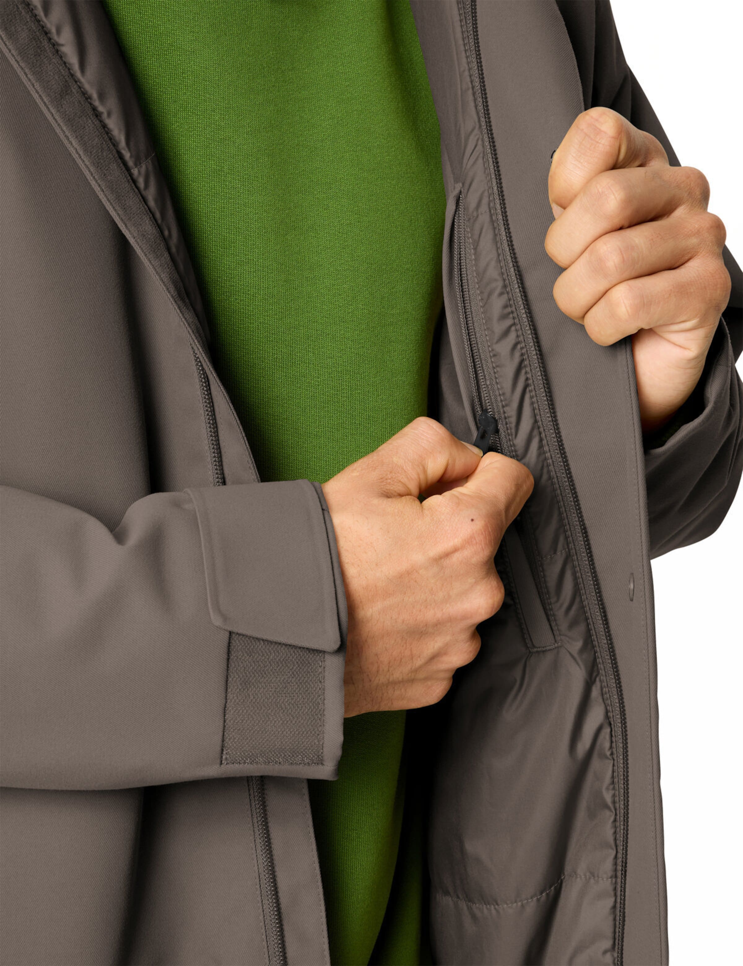 VAUDE Outdoormantel 'Coreway' in Bruin