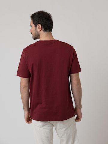 Bavarian Caps Shirt 'Schlümpfe: Gschmeidig Bleim' in Red