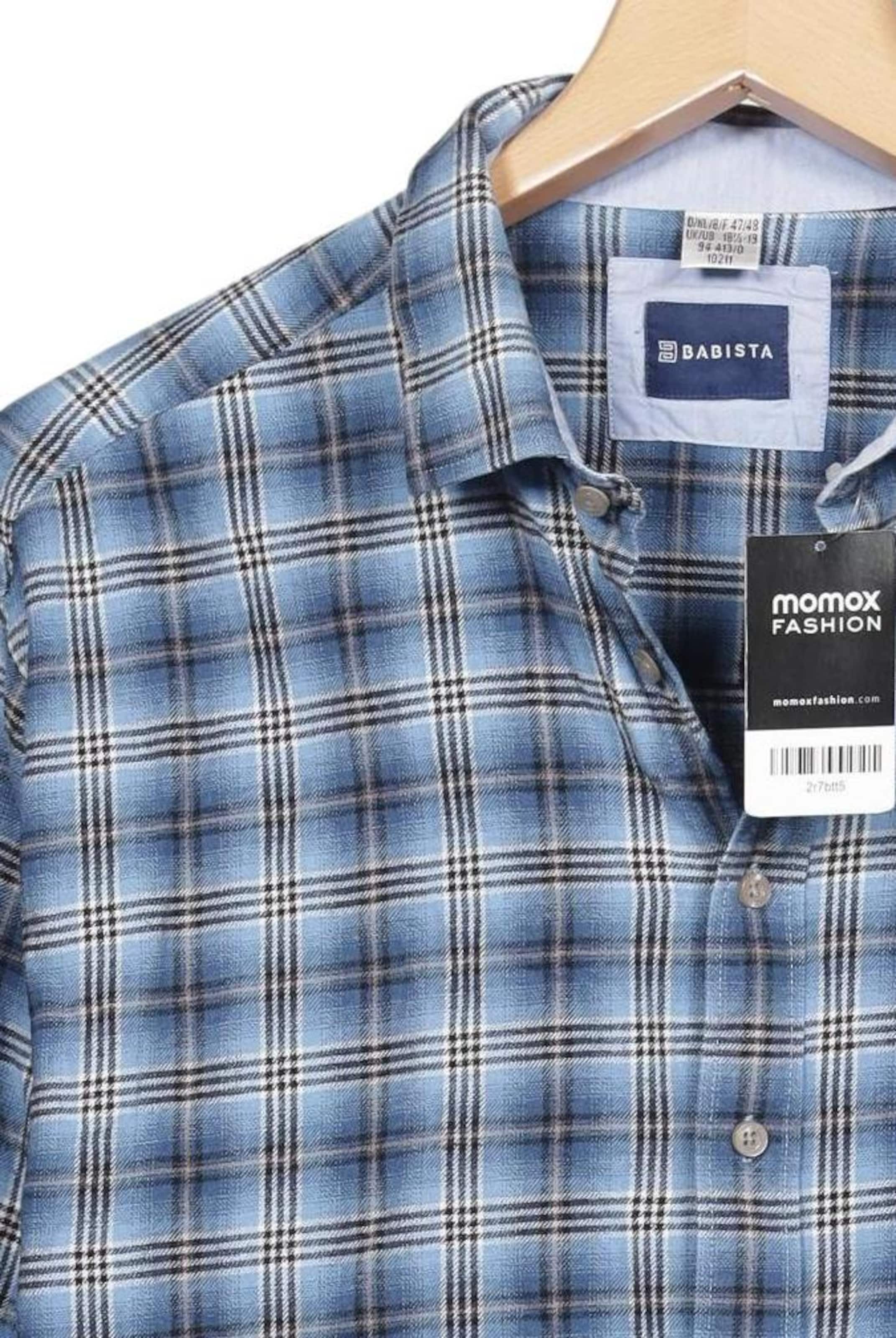 BABISTA Button Up Shirt in XXXL in Blue