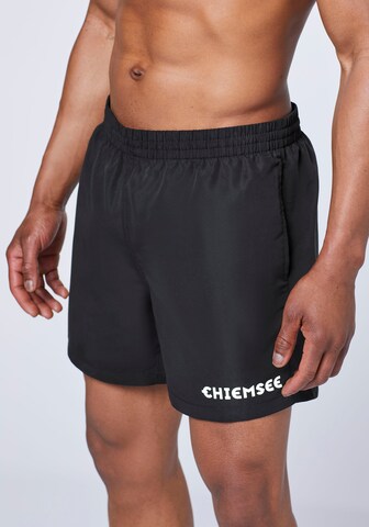 CHIEMSEE Board Shorts in Black: front
