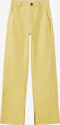 Bershka Normální Kalhoty – žlutá: přední strana