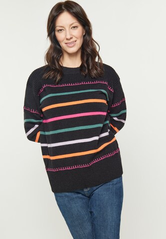 Pull-over 'Fashion Look' usha BLUE LABEL en noir : devant