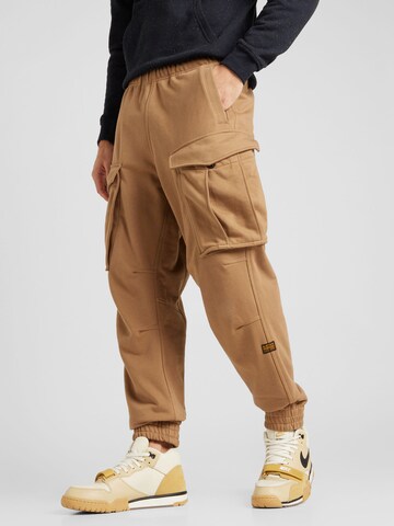 G-STAR Tapered Hose in Braun: Vorderseite