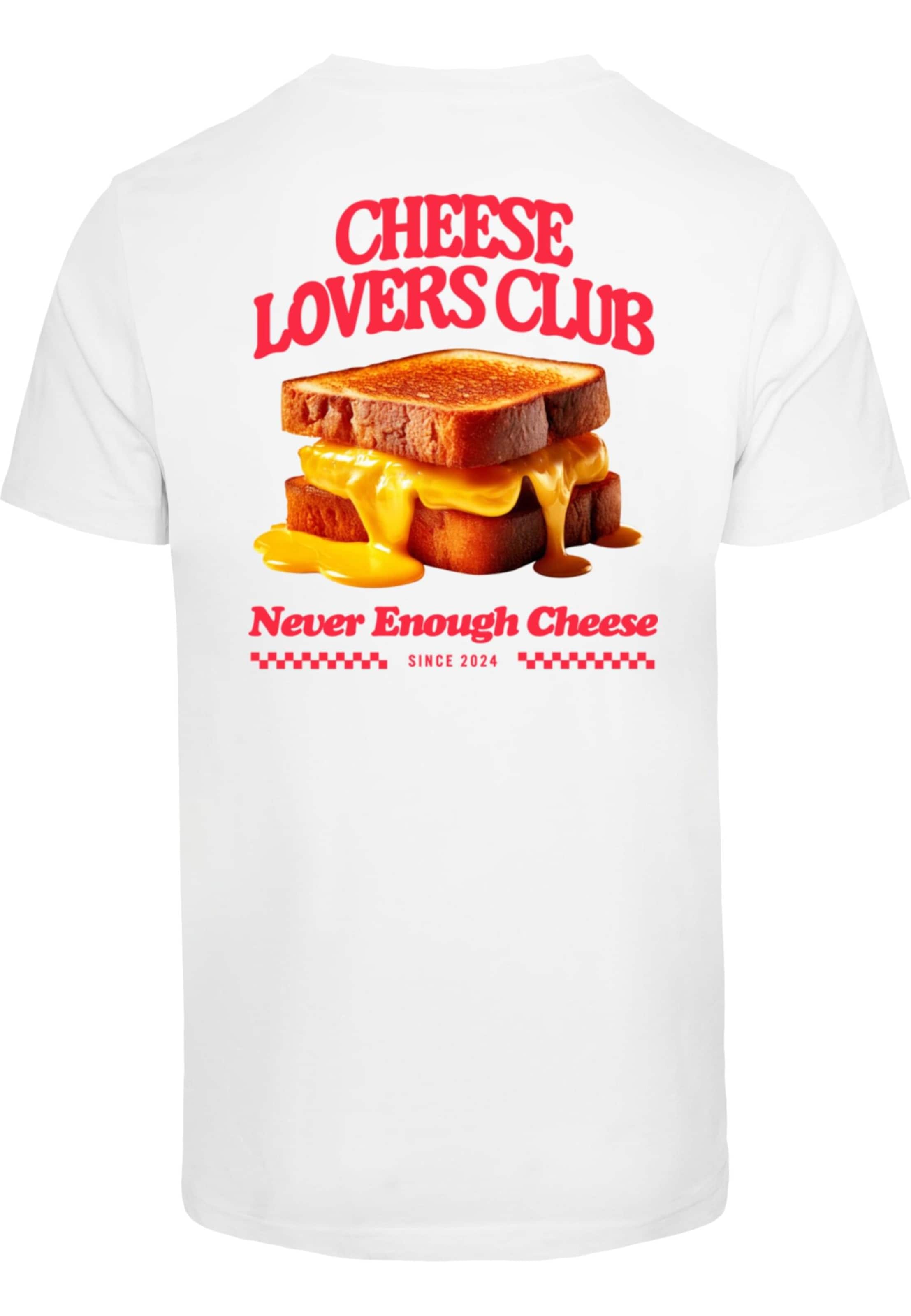 Mister Tee Póló 'Cheese Lovers Club' - fehér