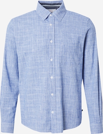 s.Oliver Overhemd in Blauw: voorkant
