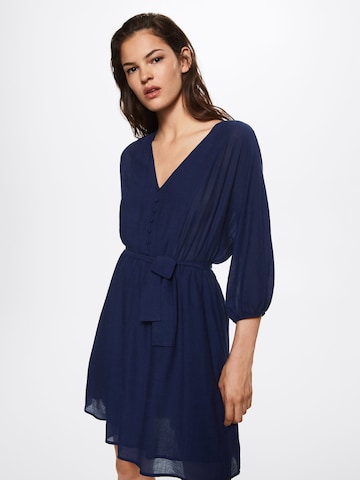 Robe-chemise 'DOMENIKA' MANGO en bleu : devant