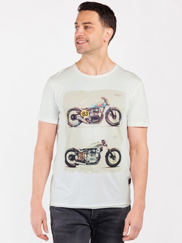 T-Shirt 'Brake' Key Largo en blanc : devant