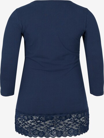 Zizzi Bluse in Blau