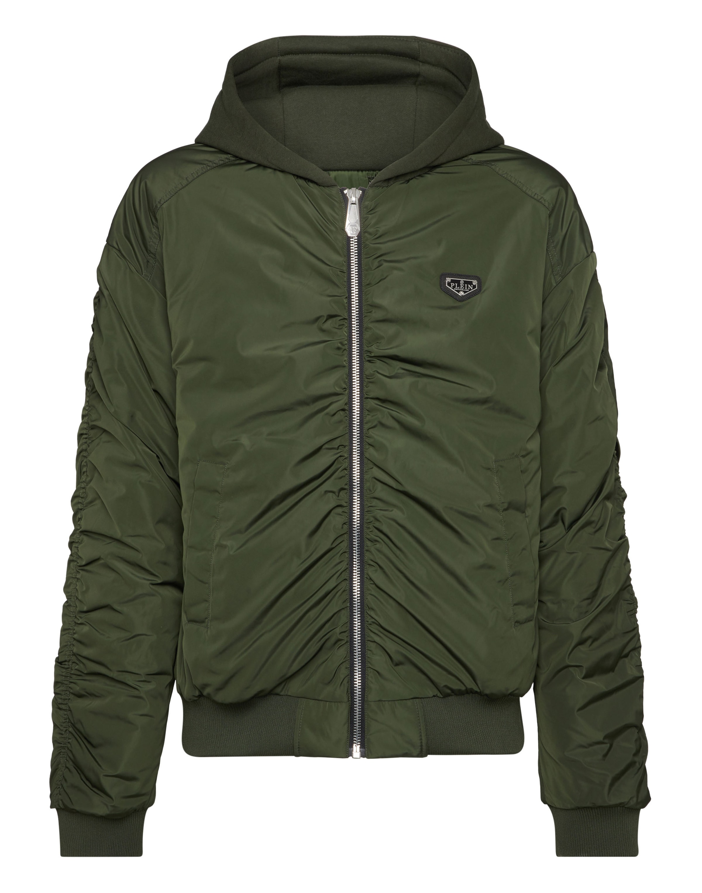 Philipp Plein Between-Season Jacket in Green: front