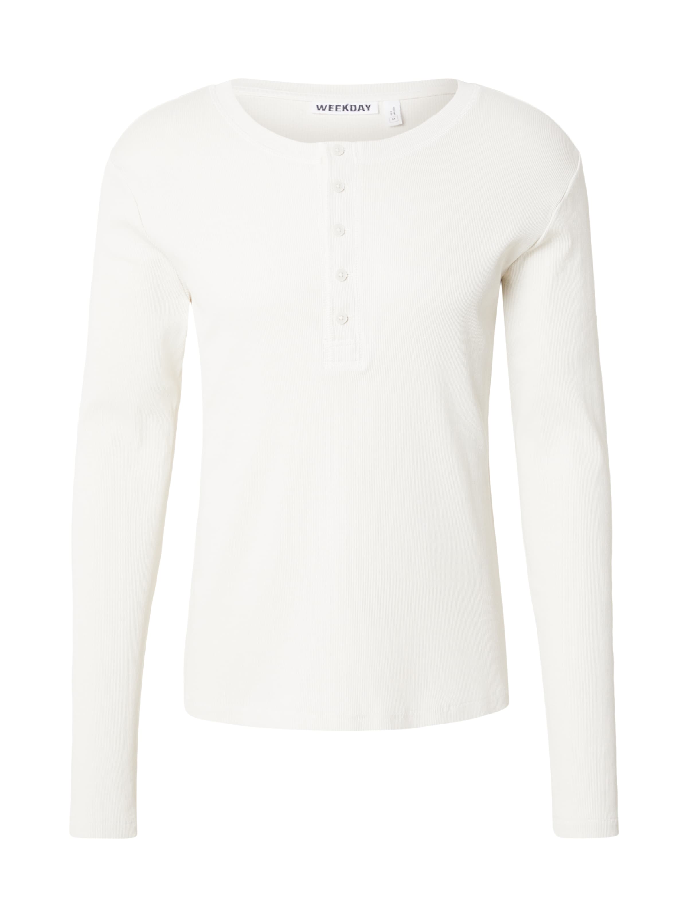 WEEKDAY Shirt in Wit: voorkant