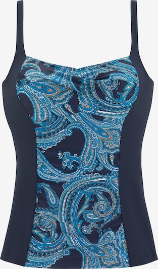 LASCANA Tankini top u plava / crno plava / narančasta / bijela, Pregled proizvoda