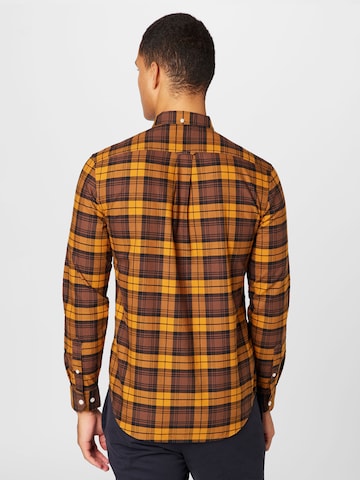 FARAH Regular fit Button Up Shirt 'BREWER' in Brown