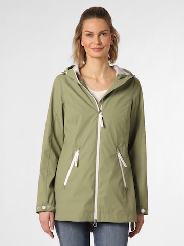 Marie Lund Between-Seasons Parka in Green: front