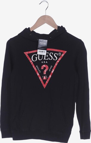GUESS Sweatshirt & Zip-Up Hoodie in XXXL in Black: front