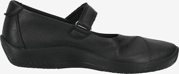 Arcopedico Ballet Flats with Strap in Black