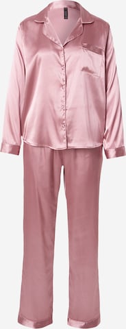 HunkemöllerPidžama - ljubičasta boja: prednji dio