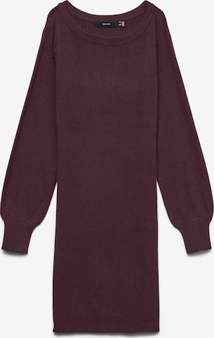 VERO MODA Strickkleid 'VMHOLLYKARIS' in Rot: Vorderseite